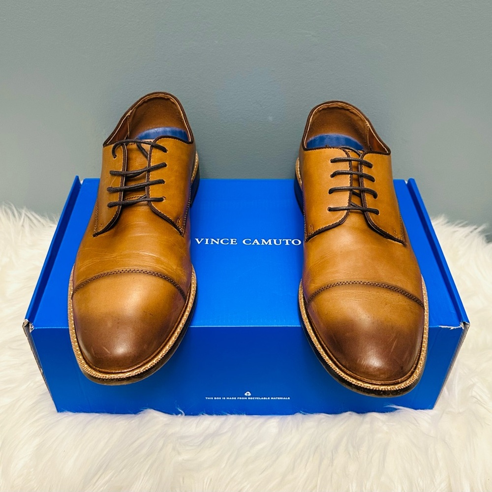 Vince Camuto Men's Tan and Brown Oxfords